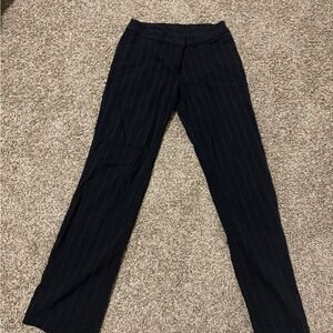 Black Pinstripe Pants